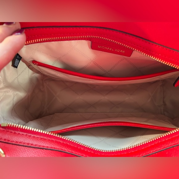 Michael Kors Brand New Amazing red color bag. With gold tone hardware. Very cute - Picture 8 of 12